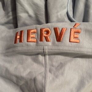 Hervé Blue Cropped Hoodie EUC Small